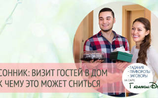К чему снится быть в гостях сонник