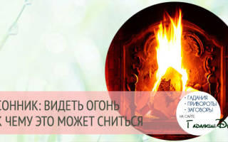 Видеть во сне огонь сонник